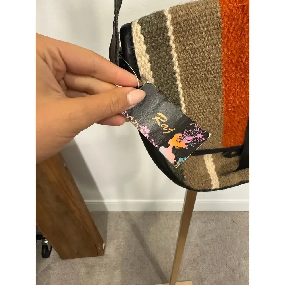 Raj | Wool Saddle Crossbody Bag